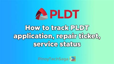 How to track PLDT Application, Repair Ticket and Service Status .
